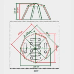 Tente Coleman 8 Personnes Octagon Gris -Plein Air Fournitures Boutique tente coleman 8 personnes octagon gris 6