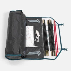 Quechua Tente De Camping - MH100 - 3 Places - Fresh & Black -Plein Air Fournitures Boutique tente de camping mh100 3 places fresh and black 3