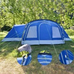 Tente Familiale Dôme Nimbus 12 - Camping - 12 Personnes - 3 Cabines -Plein Air Fournitures Boutique tente familiale dome nimbus 12 camping 12 personnes 3 cabines 5