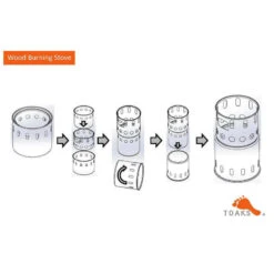 Toaks Stove à Bois De Randonnée En Titane -Plein Air Fournitures Boutique toaks stove a bois de randonnee en titane 3