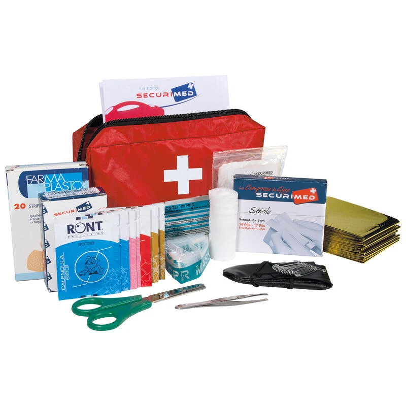 Trousse De 1er Secours Sport D'hiver Rouge 54 Pièces 1 Trousse De 1er Secours Sport D'hiver Rouge 54 Pièces
