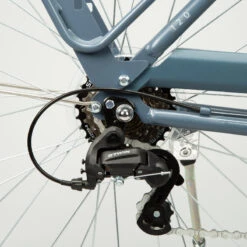 VELO DE VILLE ELOPS 120 à CADRE BAS BLEU -Plein Air Fournitures Boutique velo de ville elops 120 a cadre bas bleu 4