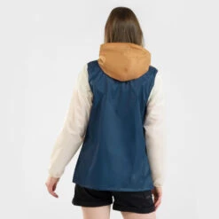 Quechua Veste Coupe Vente Et Déperlante De Randonnée - Raincut 1/2 Zip - Femme -Plein Air Fournitures Boutique veste coupe vente et deperlante de randonnee raincut 12 zip femme 4