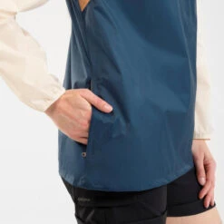 Quechua Veste Coupe Vente Et Déperlante De Randonnée - Raincut 1/2 Zip - Femme -Plein Air Fournitures Boutique veste coupe vente et deperlante de randonnee raincut 12 zip femme 6