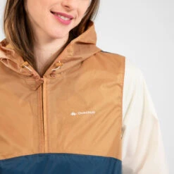 Quechua Veste Coupe Vente Et Déperlante De Randonnée - Raincut 1/2 Zip - Femme -Plein Air Fournitures Boutique veste coupe vente et deperlante de randonnee raincut 12 zip femme 7