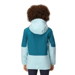 Regatta Veste Imperméable HIGHTON Enfant (Bleu Sarcelle Foncé / Bleu Pâle) -Plein Air Fournitures Boutique veste impermeable highton enfant bleu sarcelle fonce bleu pale 2