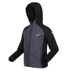 Regatta Veste Matelassée KIELDER HYBRID Enfant (Noir / Gris Phoque) -Plein Air Fournitures Boutique veste matelassee kielder hybrid enfant noir gris phoque 2