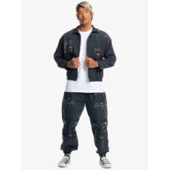 Veste Quiksilver X Stranger Things Upside Down Wind Pour Homme -Plein Air Fournitures Boutique veste quiksilver x stranger things upside down wind pour homme 3