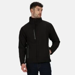 Regatta Veste Softshell APEX Homme (Noir) -Plein Air Fournitures Boutique veste softshell apex homme noir 2
