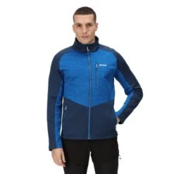 Regatta Veste Softshell FARSON Homme (Bleu Amiral / Bleu Clair) -Plein Air Fournitures Boutique veste softshell farson homme bleu amiral bleu clair 2